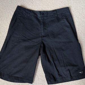 O'Neill Black Men's Flat Front Shorts